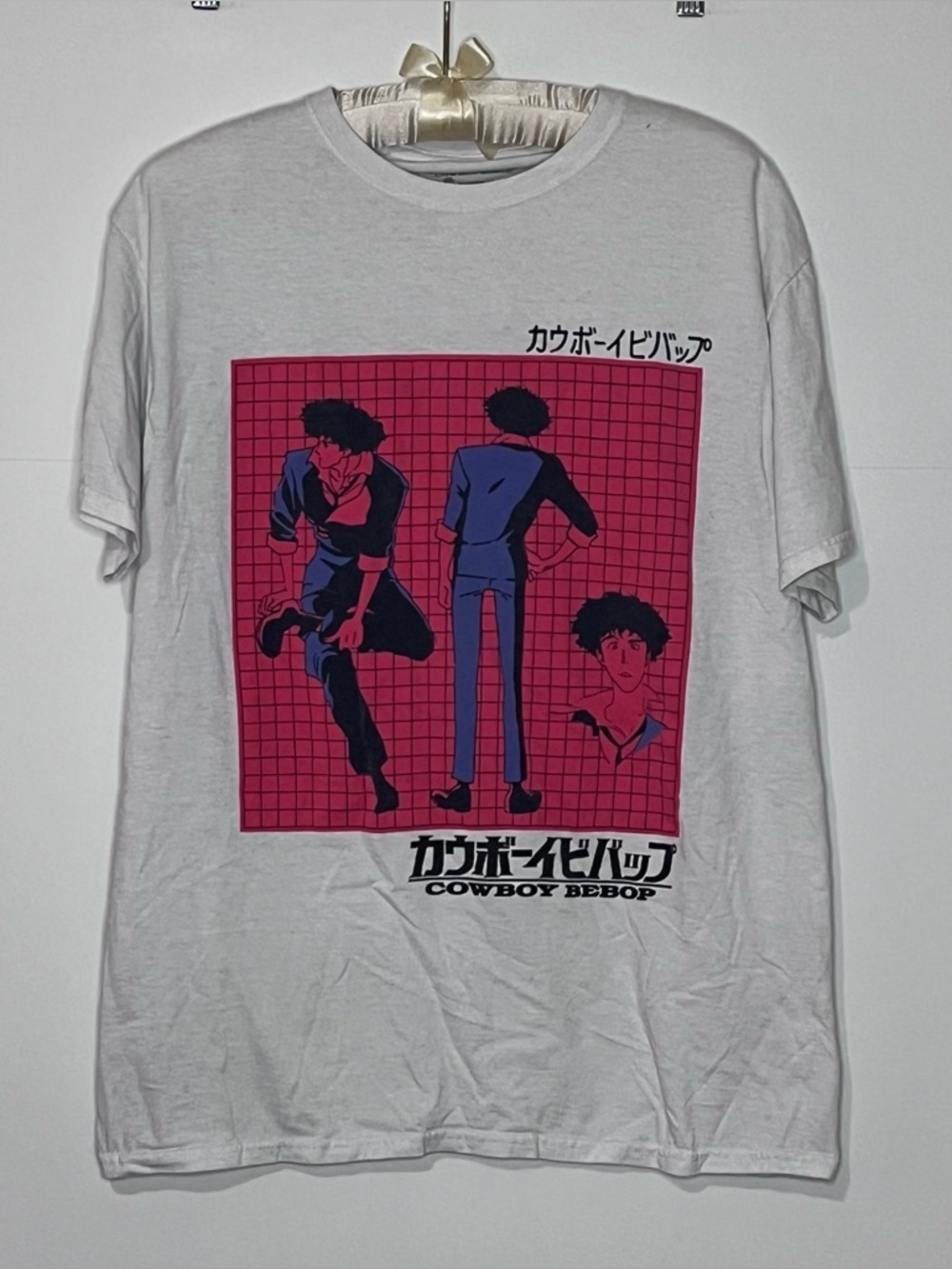 Cowboy Bebop Spike Spiegel Character T-shirt Size Small Distressed READ